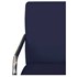 Poltrona Cadeira Decorativa Sara Cromada para Sala de Estar Recepção Corano Azul Marinho - AM Decor