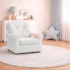 Poltrona de Amamentação Sala de Estar Recepção Doce Nuvem Bouclé Branco