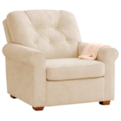 Poltrona de Amamentação Sala de Estar Recepção Doce Nuvem Linho Bege