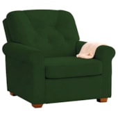 Poltrona de Amamentação Sala de Estar Recepção Doce Nuvem Linho Verde