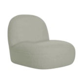 Poltrona Decorativa Amsterdã Bouclé Verde Oliva