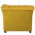 Poltrona Decorativa Chesterfield Sofia Suede Amarelo Capitonê - Amarena Móveis