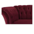 Poltrona Decorativa Chesterfield Sofia Suede Bordô Capitonê - Amarena Móveis