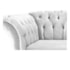 Poltrona Decorativa Chesterfield Sofia Suede Branco Capitonê - Amarena Móveis