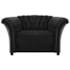 Poltrona Decorativa Chesterfield Sofia Suede Preto Capitonê - Amarena Móveis