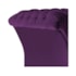 Poltrona Decorativa Chesterfield Sofia Suede Roxo Capitonê - Amarena Móveis