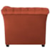 Poltrona Decorativa Chesterfield Sofia Suede Terracota Capitonê - Amarena Móveis