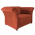 Poltrona Decorativa Chesterfield Sofia Suede Terracota Capitonê - Amarena Móveis