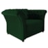 Poltrona Decorativa Chesterfield Sofia Suede Verde Capitonê - Amarena Móveis