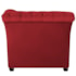 Poltrona Decorativa Chesterfield Sofia Suede Vermelho Capitonê - Amarena Móveis