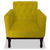 Poltrona Decorativa Classic Corano Amarelo - AM Decor
