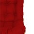 Poltrona Decorativa Costela Base Fixa Corano Vermelho - Amarena