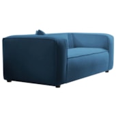 Poltrona Decorativa Escritório Orgânica Cecília Linho Azul Royal - Amarena Móveis