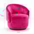 Poltrona Decorativa Giratória Sala de Estar Recepção Jasmine Suede Pink