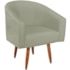 Poltrona Decorativa Jade Design Moderno Sala de Estar Quarto Escritório Confortável Luxo Pés Palito Bouclé Verde Oliva