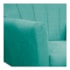 Poltrona Decorativa Laura Base Giratória de Madeira Suede Azul Tiffany - Amarena Móveis