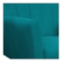 Poltrona Decorativa Laura Base Giratória de Madeira Suede Azul Turquesa - Amarena Móveis