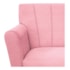 Poltrona Decorativa Laura Base Giratória de Madeira Suede Rosa Bebê - Amarena Móveis