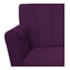 Poltrona Decorativa Laura Base Giratória de Madeira Suede Roxo - Amarena Móveis