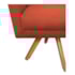 Poltrona Decorativa Laura Base Giratória de Madeira Suede Terracota - Amarena Móveis