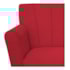 Poltrona Decorativa Laura Base Giratória de Madeira Suede Vermelho - Amarena Móveis