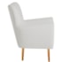 Poltrona Decorativa Luxo Moderna Sala de Estar Recepção Amélia Bouclé Branco