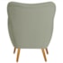 Poltrona Decorativa Luxo Moderna Sala de Estar Recepção Amélia Bouclé Verde Oliva