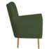 Poltrona Decorativa Luxo Moderna Sala de Estar Recepção Amélia Linho Verde
