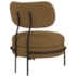 Poltrona Decorativa Luxo Moderna Sala de Estar Recepção Mimo Bouclé Caramelo