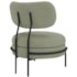 Poltrona Decorativa Luxo Moderna Sala de Estar Recepção Mimo Bouclé Verde Oliva