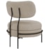 Poltrona Decorativa Luxo Moderna Sala de Estar Recepção Mimo Linho Bege