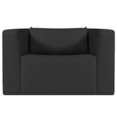 Poltrona Decorativa Sala de Estar Recepção Billy Bouclé Preto