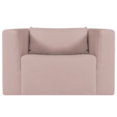 Poltrona Decorativa Sala de Estar Recepção Billy Bouclé Rosé