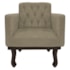 Poltrona Decorativa Sala de Estar Recepção Classic Suede Capuccino - Amarena Móveis