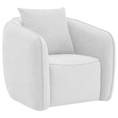Poltrona Decorativa Sala de Estar Recepção Florença Bouclé Branco