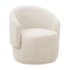 Poltrona Decorativa Sala de Estar Recepção Jasmine Bouclé Bege