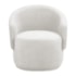 Poltrona Decorativa Sala de Estar Recepção Jasmine Bouclé Branco