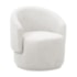 Poltrona Decorativa Sala de Estar Recepção Jasmine Bouclé Branco