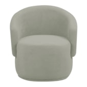 Poltrona Decorativa Sala de Estar Recepção Jasmine Bouclé Verde Oliva