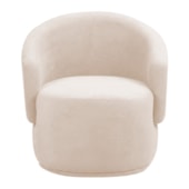 Poltrona Decorativa Sala de Estar Recepção Jasmine Linho Bege
