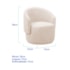 Poltrona Decorativa Sala de Estar Recepção Jasmine Linho Bege