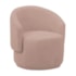 Poltrona Decorativa Sala de Estar Recepção Jasmine Linho Rosê