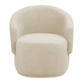 Poltrona Decorativa Sala de Estar Recepção Jasmine Suede Bege