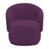 Poltrona Decorativa Sala de Estar Recepção Jasmine Suede Roxo