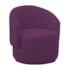 Poltrona Decorativa Sala de Estar Recepção Jasmine Suede Roxo