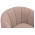 Poltrona Decorativa Sala de Estar Recepção Mavie Base de Ferro Dourado Linho Rose - Amarena Móveis