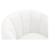 Poltrona Decorativa Sala de Estar Recepção Mavie Base de Ferro Preto Bouclé Branco - Amarena Móveis
