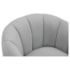 Poltrona Decorativa Sala de Estar Recepção Mavie Base de Ferro Preto Bouclé Cinza - Amarena Móveis