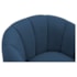 Poltrona Decorativa Sala de Estar Recepção Mavie Base de Ferro Preto Suede Azul Marinho - Amarena Móveis