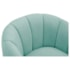 Poltrona Decorativa Sala de Estar Recepção Mavie Base de Ferro Preto Suede Azul Tiffany - Amarena Móveis